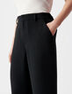 Pantalon noir droit Femme-5