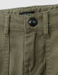Pantalón BATTLE caqui tira fantasía bolsillo niña-5