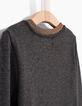 Sweat gris et cuivré brodé fille-7