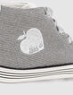 Graue und weiße Sneakers für Babymädchen-4