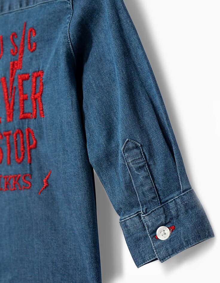 Jeanshemd für Babyjungen -5