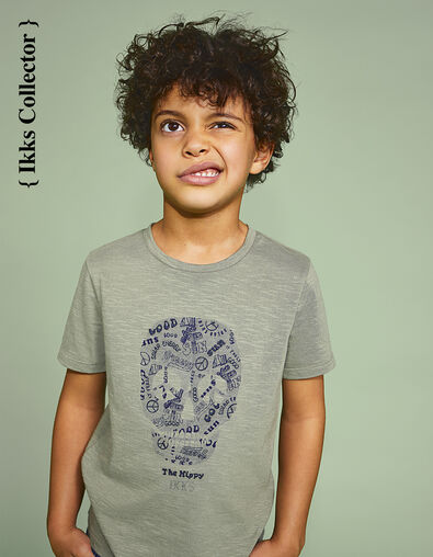 Camiseta Collector caqui The Hippy niño  - IKKS