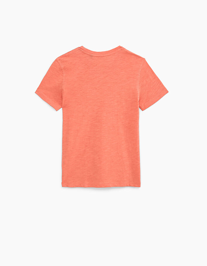 Camiseta terracota Essentiel de algodón bio niño - IKKS