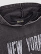 Sudadera gris mensaje letras y tachuelas ni&ntilde;a-2