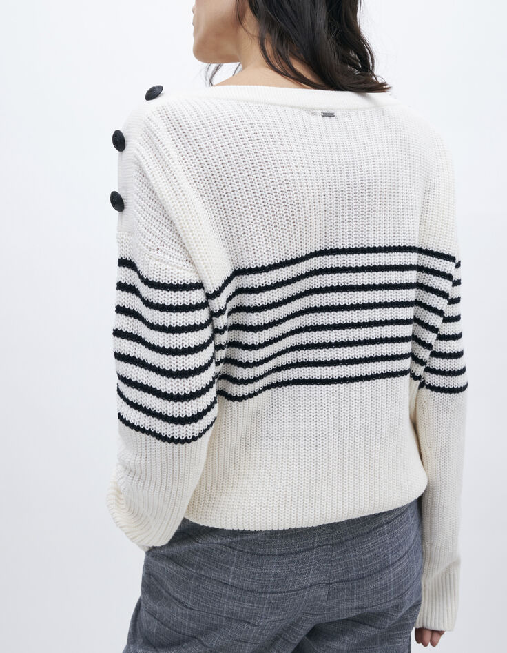 Jersey crudo punto rayas marinera mujer-3 Jersey crudo punto rayas marinera mujer-3
