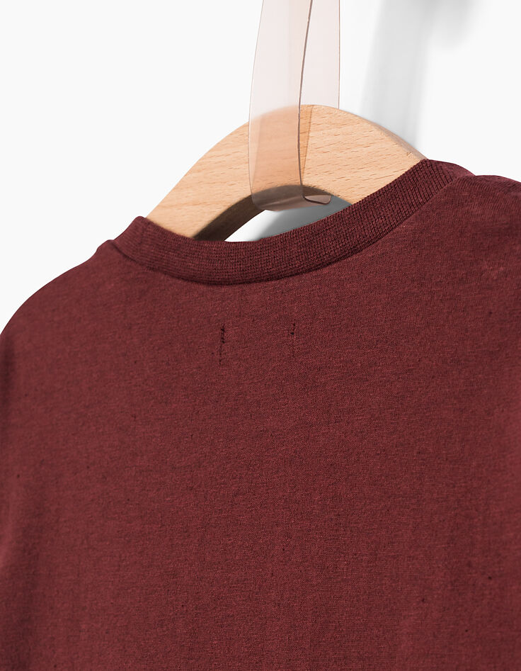 T-shirt pruimkleur jongens -4