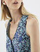 Combinaison longue sans manches imprimé Sea Flowers femme-5