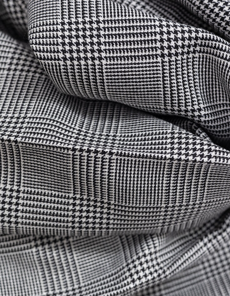 Zwarte Prince of Wales lurex damesbroek-7