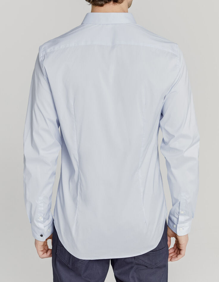 Chemise SLIM ciel à boutons cachés EASY CARE Homme-3