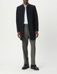 Marineblauer Herrenoffiziersmantel Rei&szlig;verschluss-1