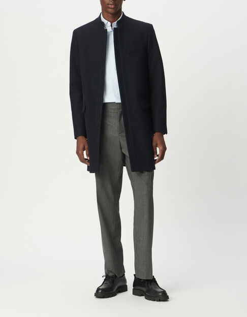 Manteau officier marine zipp&eacute; Homme - IKKS