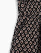 Vestido-patinadora negro jacquard efecto brocado copper-5