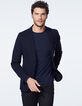 Veste marine avec parmenture à capuche WATER REPELLENT Homme-5