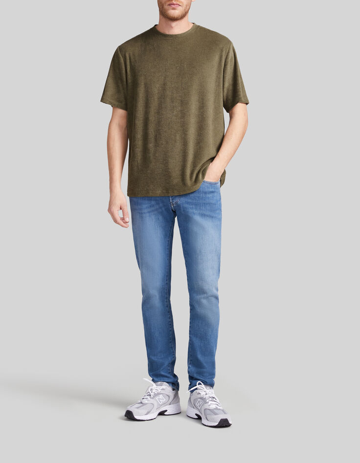 Camiseta army green rizo hombre-2