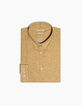 Camisa slim amarilla estampado florecitas Hombre-3