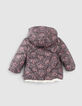 Wendesteppjacke in Schwarz und Weiß für Babymädchen-3