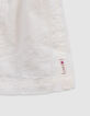 Ecru Kleid mit Stick, Windelhöschen, Babymädchen-5