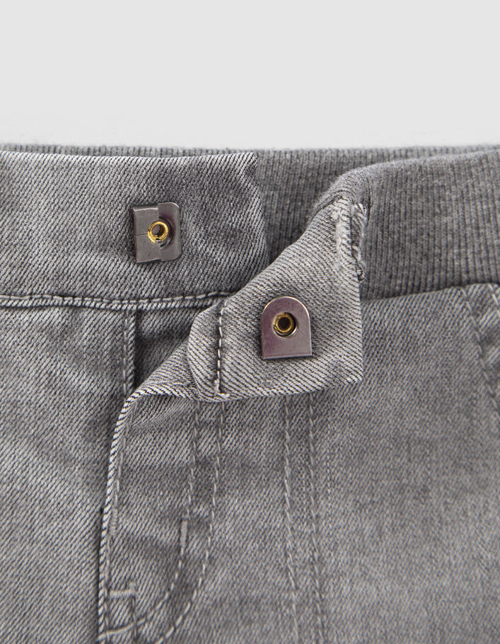 Jean BATTLE gris bord-côte ceinture bébé garçon-6