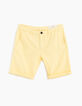 Bermuda jaune en lin homme-1