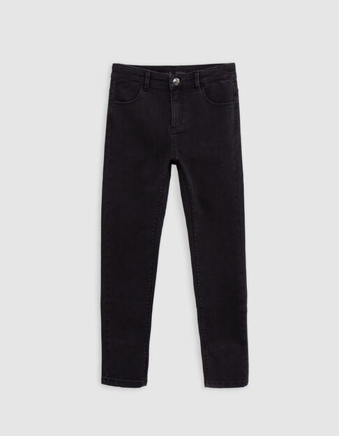 SLIM vaqueros pitillo negros-cinturón de niña - IKKS
