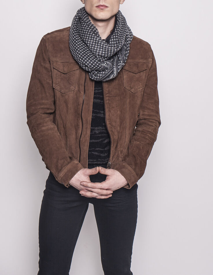 Men's printed scarf-5