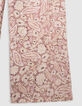 Pantalon rose imprimé cachemire floral fille-7