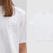 Gender Free-T-shirt blanc coton bio broderie Mixte - IKKS image number 3