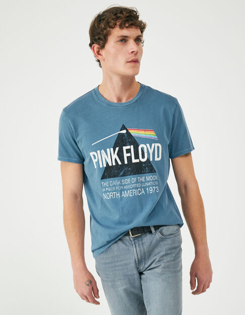 Tee-shirt aqua PINK FLOYD x IKKS Homme