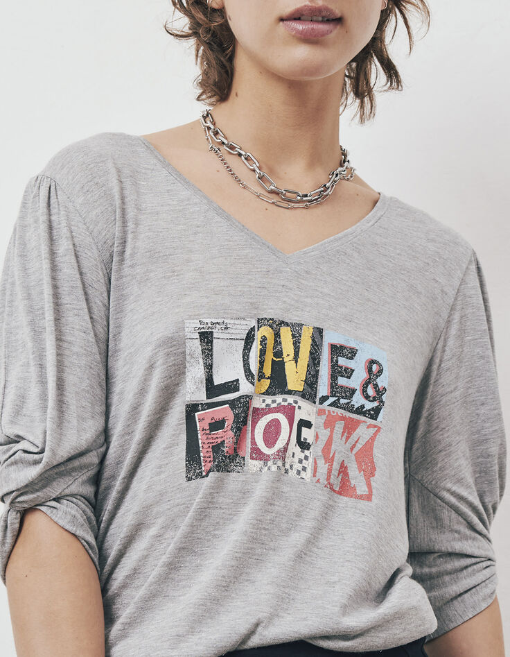 Women’s boxy slogan image Ecovero® viscose T-shirt-2