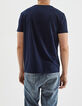 Tee-shirt bleu foncé visuel contre-jour DRY FAST Homme-3