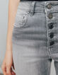 Grijze slim jeans high waist 7/8 sculpt up dames-9