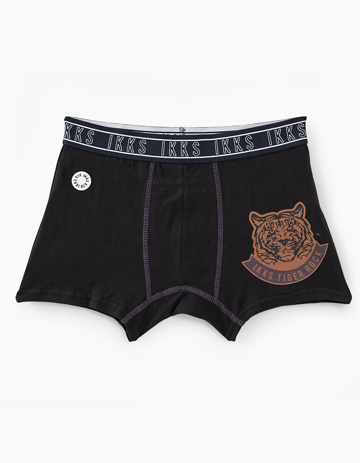 Bóxers liso y granito jaspeado estampado niño -4
