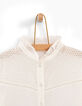 Chemise blanc cassé en broderie anglaise fille-3