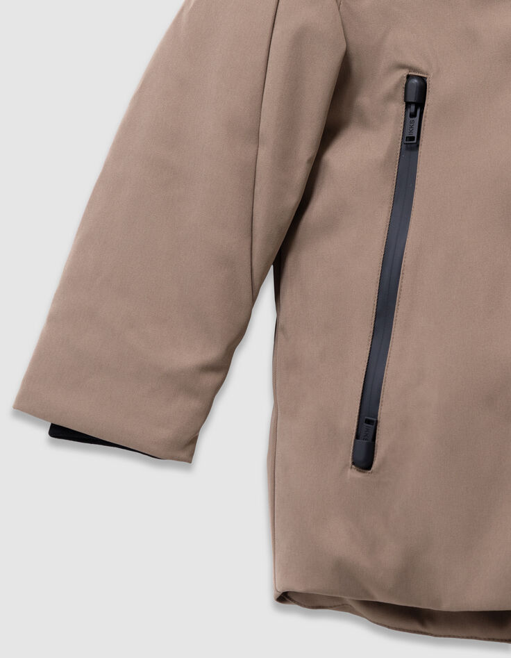 Schwarzer 2-in-1-Jungenparka und Steppweste-8 Schwarzer 2-in-1-Jungenparka und Steppweste-8
