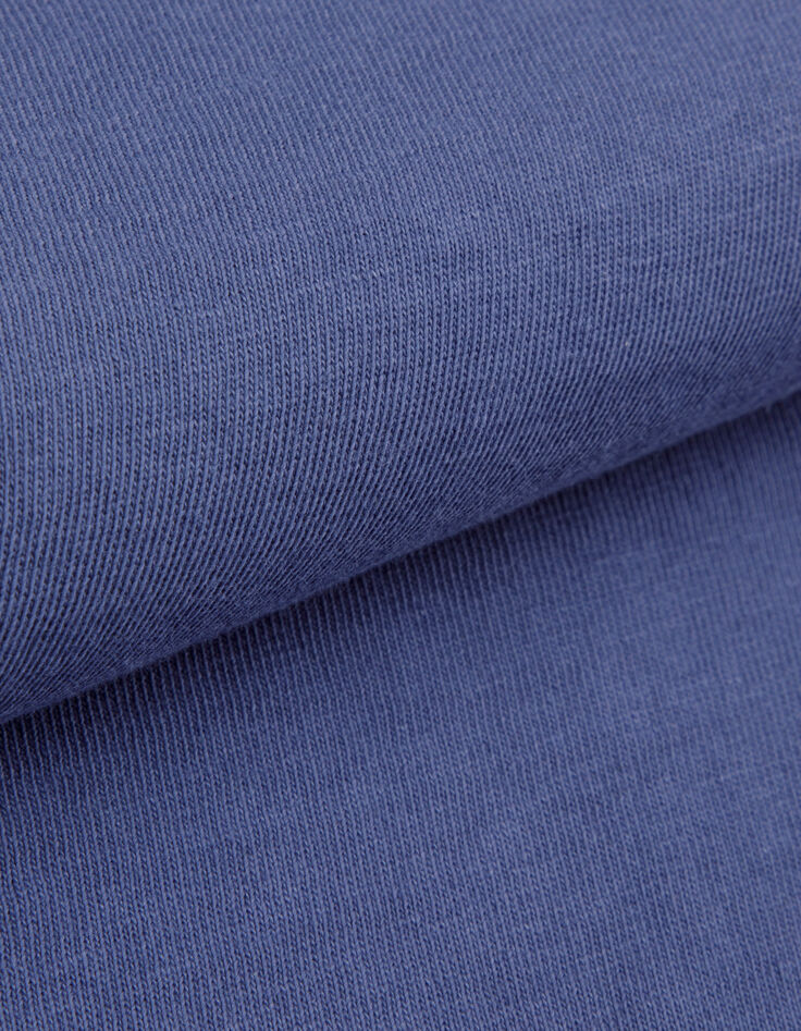 T-shirt col rond bleu coton bio Homme-8