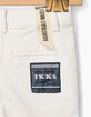 Witte bermuda met omslag voor babyjongens -4