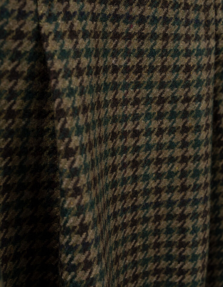 Women’s lichen check motif skater skirt-6