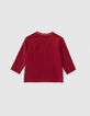 T-shirt rouge bio maxi chiffres bouclette bébé garçon-3