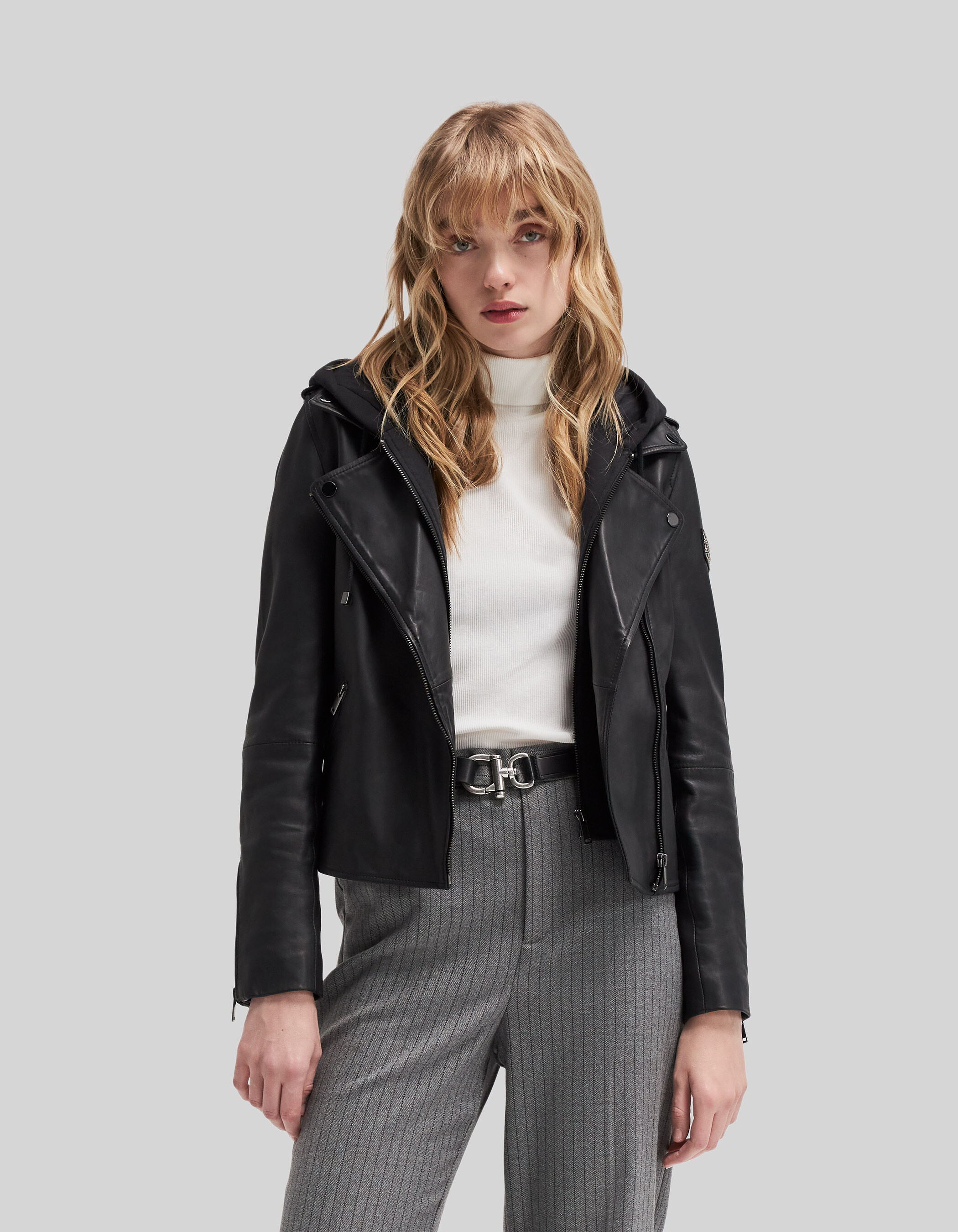 Veste cuir hotsell femme ikks
