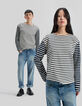 Gender Free-T-shirt marinière coton bio Mixte-3