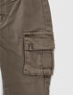 Khaki Cargohose für Babyjungen -6
