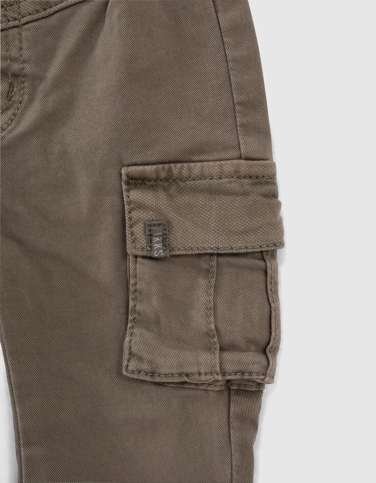 Khaki Cargohose für Babyjungen -6