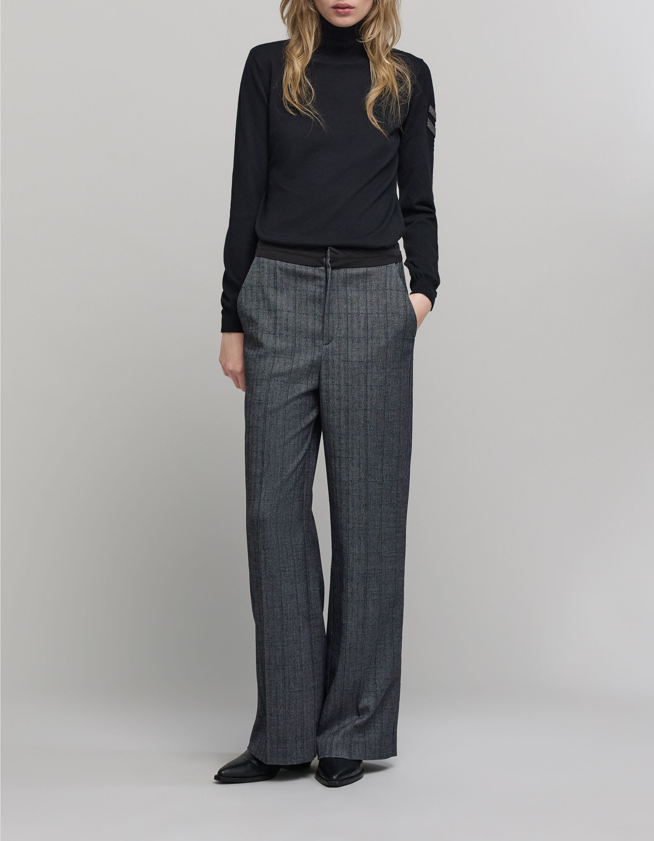 ARMA COLLEZIONI lines slacks black スラックス ARMA COLLEZIONI lines slacks black スラックス