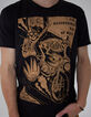 Men’s black IKKS BETTER T-shirt with biker graphic-4