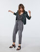 Women’s zip sleeve lambskin leather jacket-6