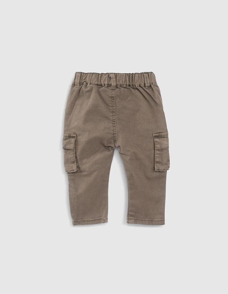 Khaki Cargohose für Babyjungen -3
