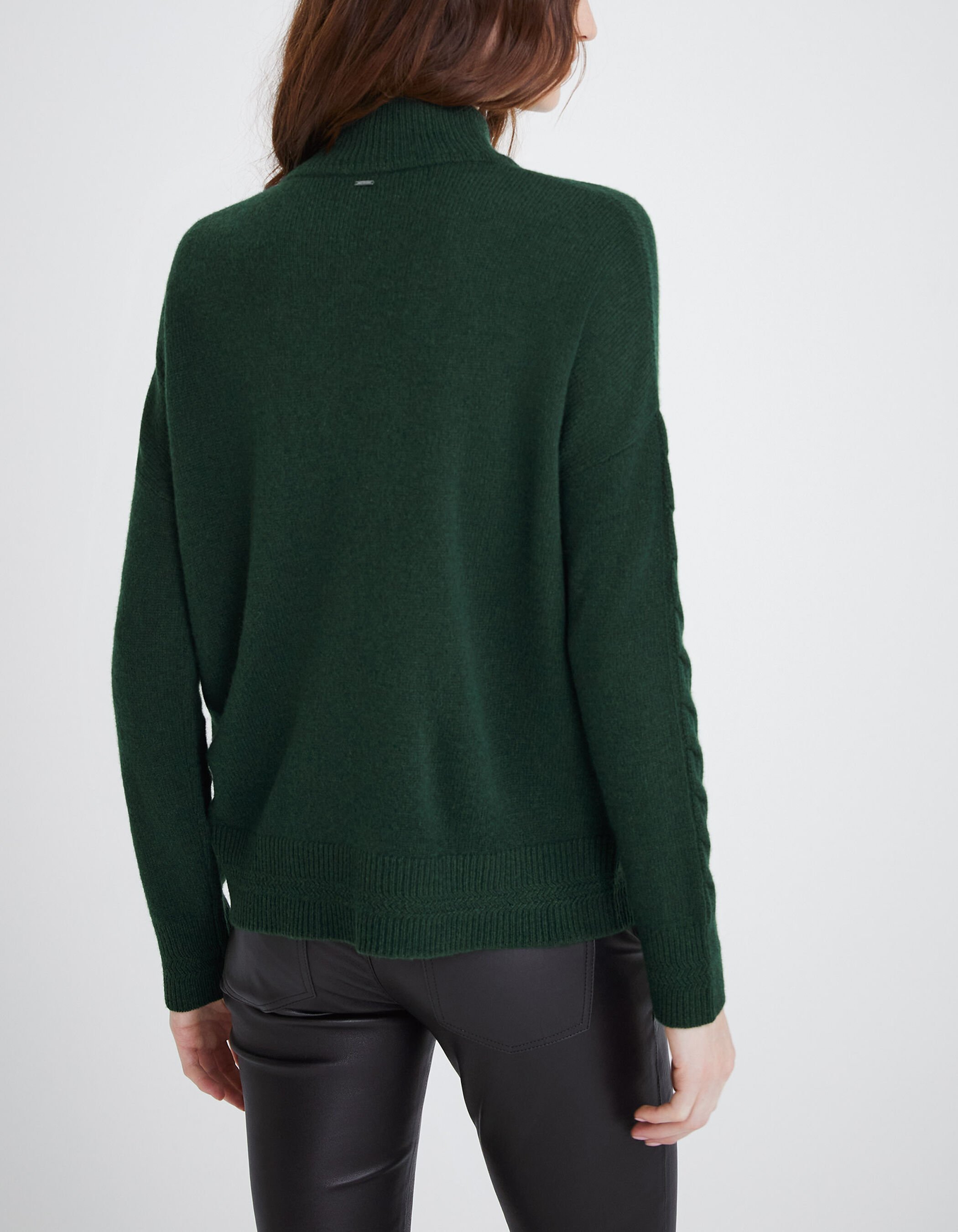 Groene gebreide trui dames discount