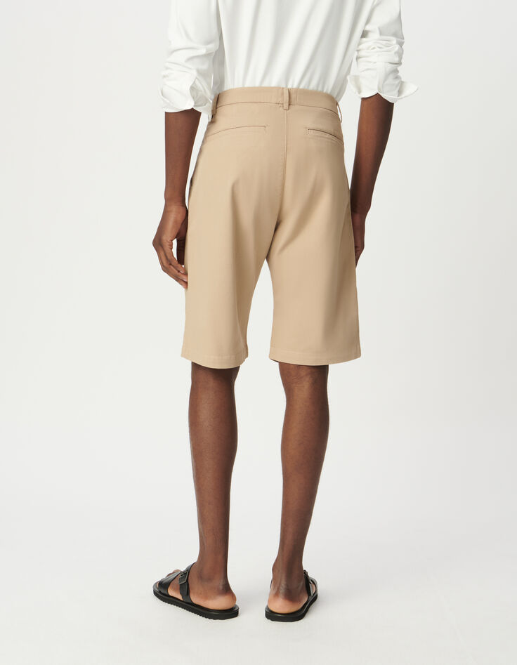 Bermuda CHINO STRAIGHT sable Homme-3 Bermuda CHINO STRAIGHT sable Homme-3