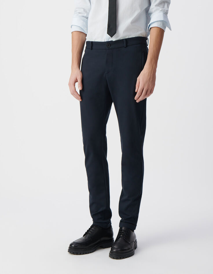Pantalon marine esprit jog Homme-2