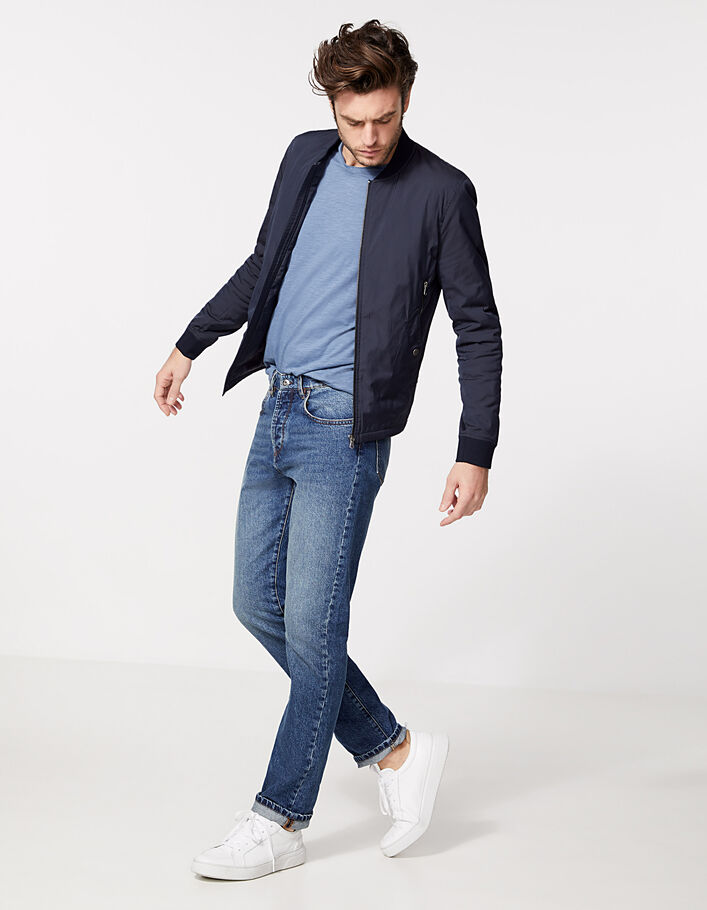 Men’s indigo Paris IKKS BETTER STRAIGHT Jeans - IKKS